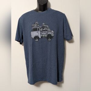 Men's The North Face Van Tri-Blend Blue T-Shirt Size Medium Standard Fit